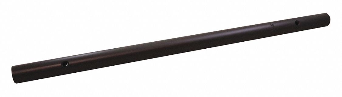 TUBULAR HANDLE, STEEL, BLACK OXIDE FINISH, NOT INSULATED, CORROSION-RESISTANT, 24 IN L, 2.6 LB WEIGHT