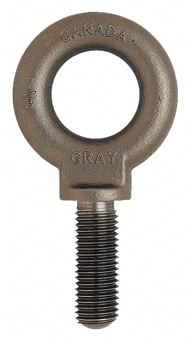 GRAY TOOLS SHOULDER EYEBOLT, LOAD 32000 LB, 10 13/16 IN L, SHANK 3 3/4