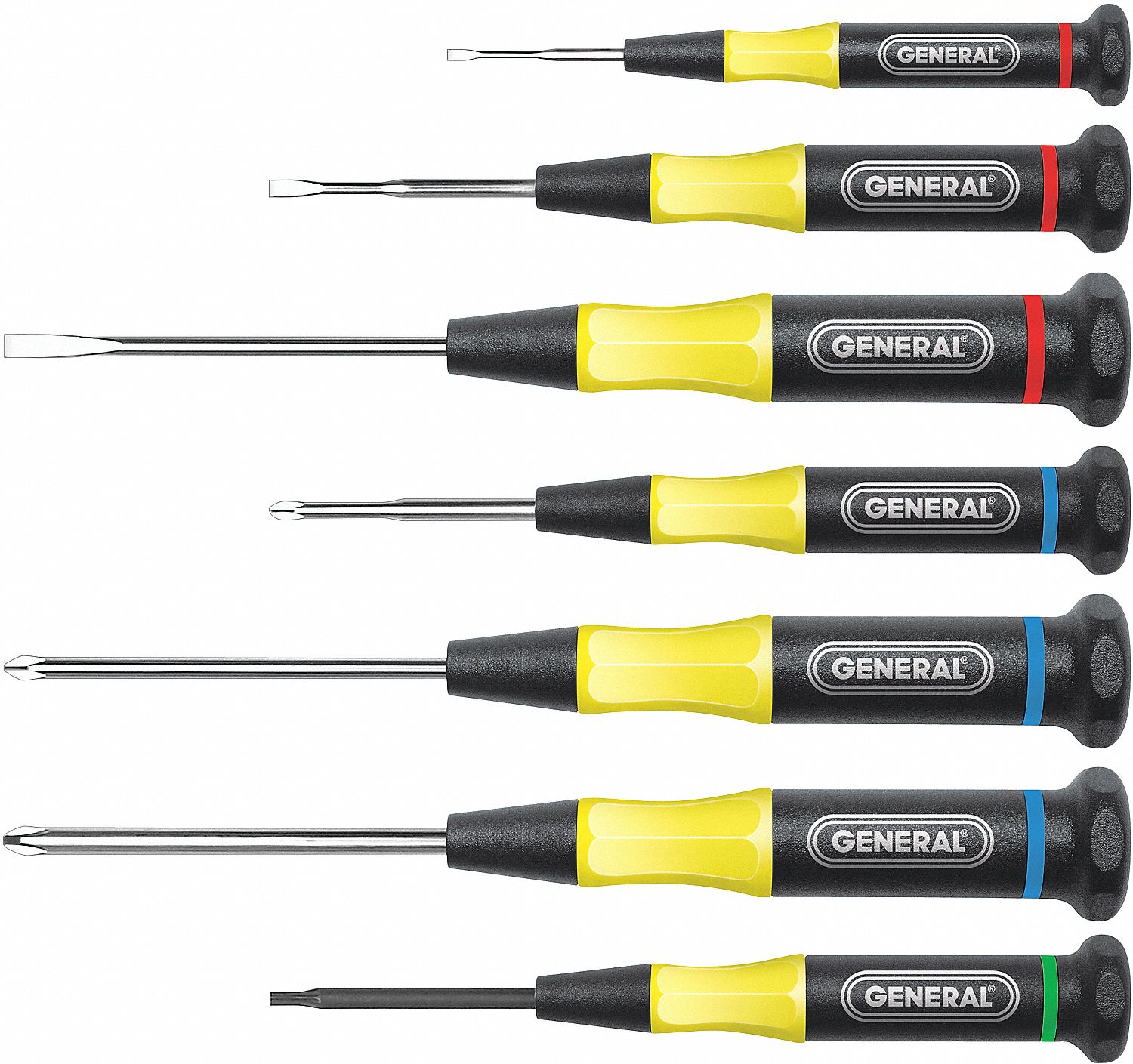 SCREWDRIVER SET, ULTRATECH, TORX, PHILLIPS, PRECISION, 7 PIECE, STEEL/PLASTIC