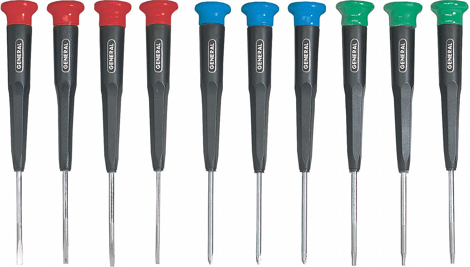 SCREWDRIVER SET, 10 PIECE, MINI, TORX, PHILLIPS, PLASTIC/STEEL