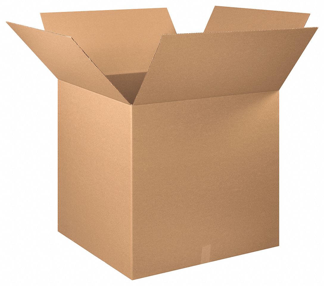 GRAINGER APPROVED Shipping Box, Cube, Single Wall, 30x30x30 in Inside A Shipping Box Is In The Shape Of A Cube