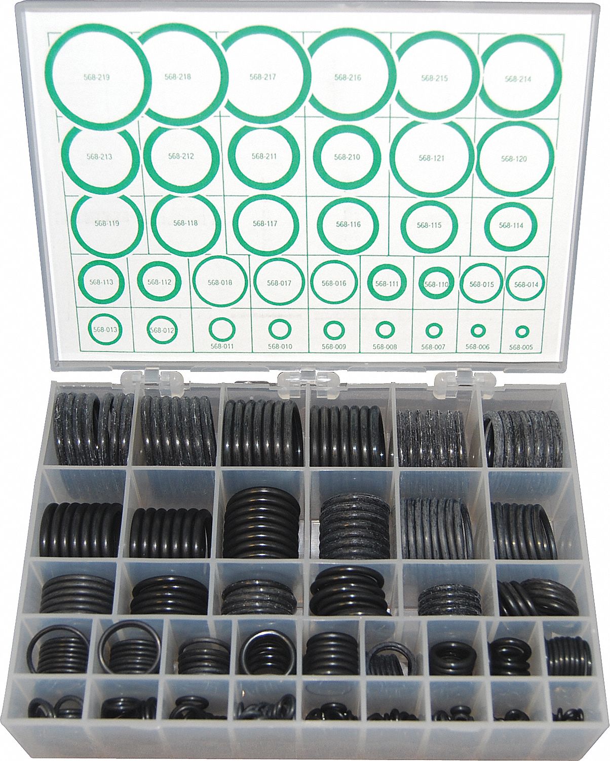 O-RING KIT, 90 DUROMETER, 36 DIFFERENT SIZES, BUNA N RUBBER, PC 436