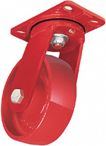 CASTER SWIVEL W/8IN METAL WHEEL