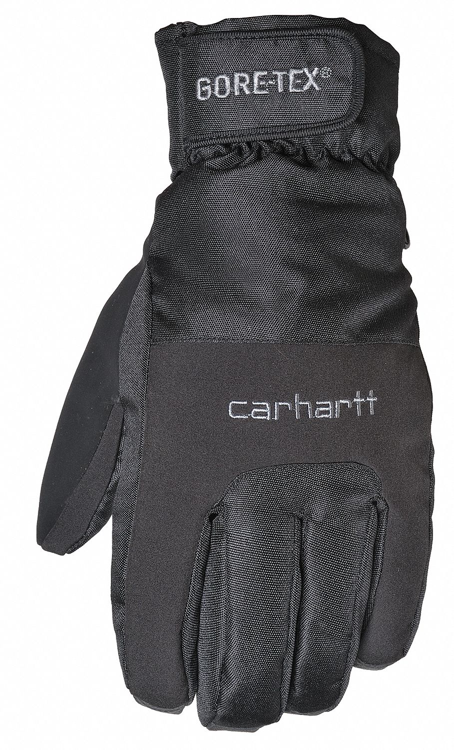 CARHARTT Cold Protection Gloves, L, Microfiber Lining, Black, 1 PR