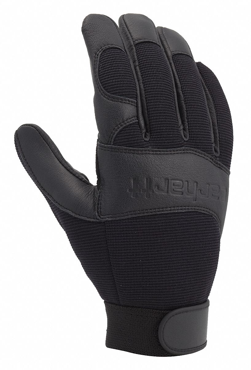 Mechanics Gloves,Black,Unlined,S,PR - Grainger