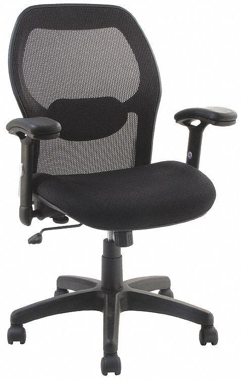 TILT CHAIR,5 CARPET CASTERS,PNEUMATIC,19 1/2 X 19 1/2 IN SEAT/19 1/2 X 22 IN BACK,FOAM/MESH