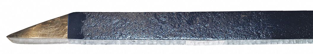 HEAVY-DUTY CROWBAR, CHISEL POINT, BLUE, 60 X 1.8 IN, 1.8 IN DIA, 18 LB, CARBON STEEL