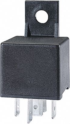 MINI ISO RELAY, SINGLE POLE, DOUBLE THROW, BUILT IN BRACKET, 5 PIN, 12 V, 20/40 A, PLASTIC