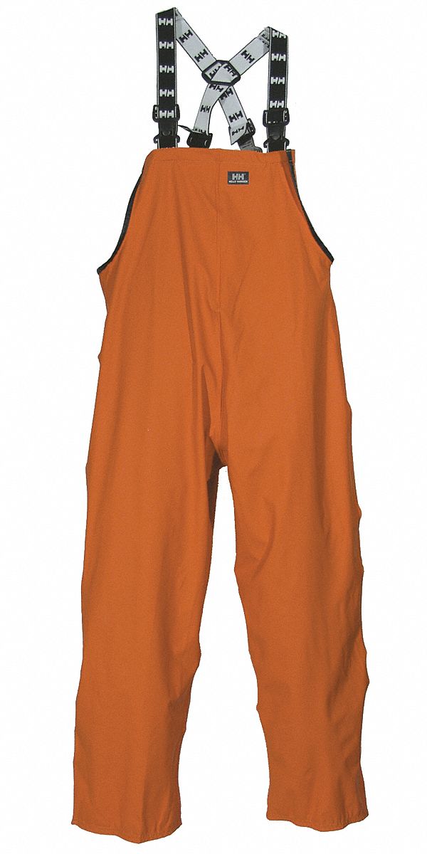 HELLY HANSEN ABBOTSFORD ORANGE DOUBLE BIB RAIN PANT, XL, POLYURETHANE,  MICROWELD SEAMS - Rain Pants & Overalls - HLH70592-260XL