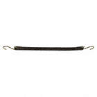 TIE-DOWN STRAP, WITH INSTALLED 2 1/2 IN S HOOKS, FOR TARPS, BLACK, 20 IN L, EPDM RUBBER