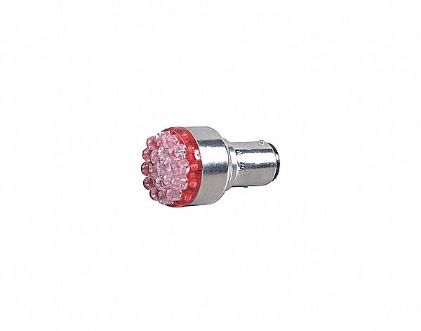 LED MINI BULB, OFF-ROAD, 1156, 0.12 A, SC BAYONET, RED/CLEAR, PC