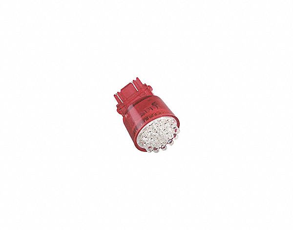 LED MINI BULB, OFF-ROAD, 3157, 0.12 A, DF WEDGE, RED/CLEAR, PC