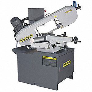 DOUBLE MITRE BAND SAW, CORDED, DM-10, 240V DC, 106X1X0.042 IN, 165 TO 325 SFPM