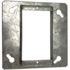 SQUARE COVER, ONE DEVICE, 1/2 IN RAISE, SCREW MOUNT, CSA 5043, 4 X 4 IN, STEEL