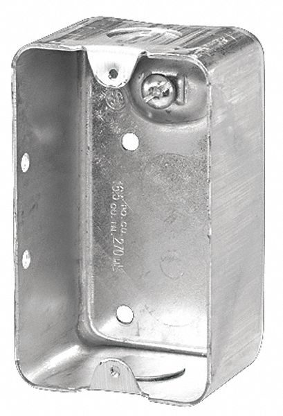 UTILITY BOX, 347 V/GRD SCREW/2 KO/CSA 5043, 2 3/8 X 5 X 2 7/8 IN, 1635 CU IN, STEEL