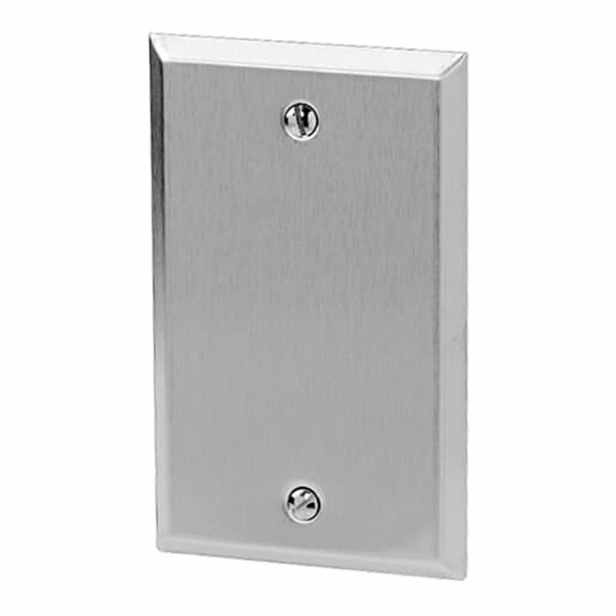 WALL PLATE, CORROSION RESIST/STANDARD/TYPE 430/1 GANG, 3.281 IN, STAINLESS STEEL