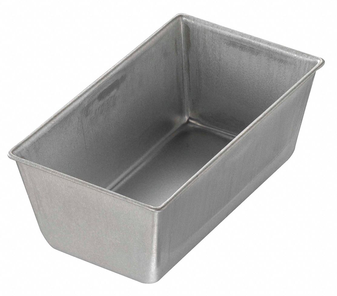 Molde de aluminio USA Pan, para hacer pan de molde de 1 libra, Plateado