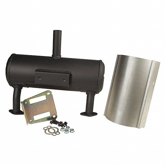 PTO Canister Muffler Kit: Mfr. No. PA-CH730-3203/PA-CH740-3002, Center Out