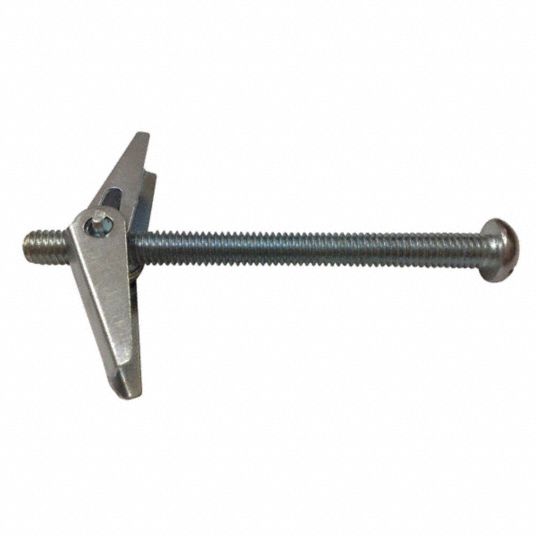 FABORY Steel Toggle Bolt Anchor, 1/4"20 Anchor Thread Size x 4 3/8 in