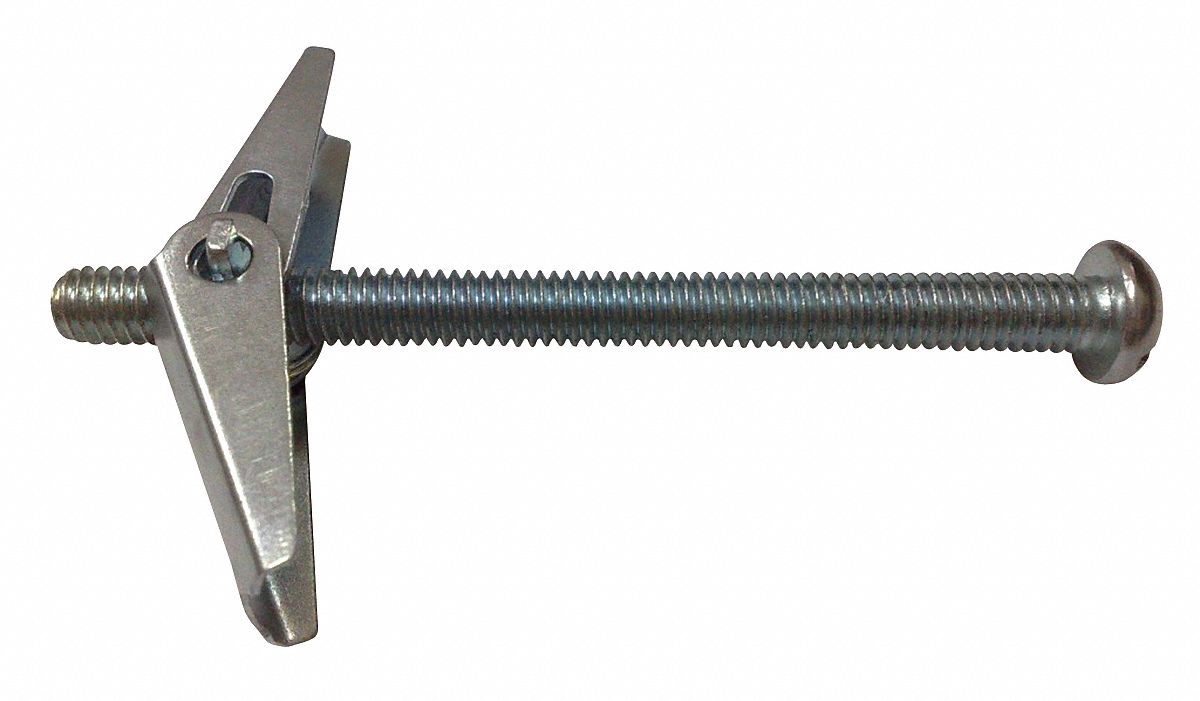 FABORY Steel Toggle Bolt Anchor 1 4 20 Anchor Thread Size X 4 3 8 In 