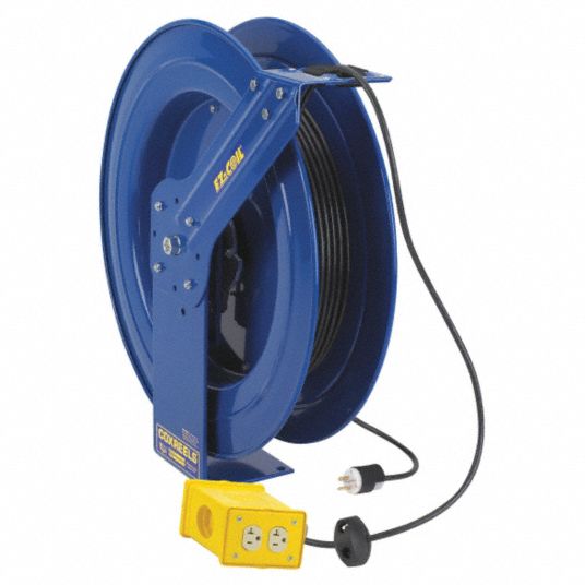 1000 Series Cable Reel with Quad RB, 20 Amp, 12 AWG, 50 ft