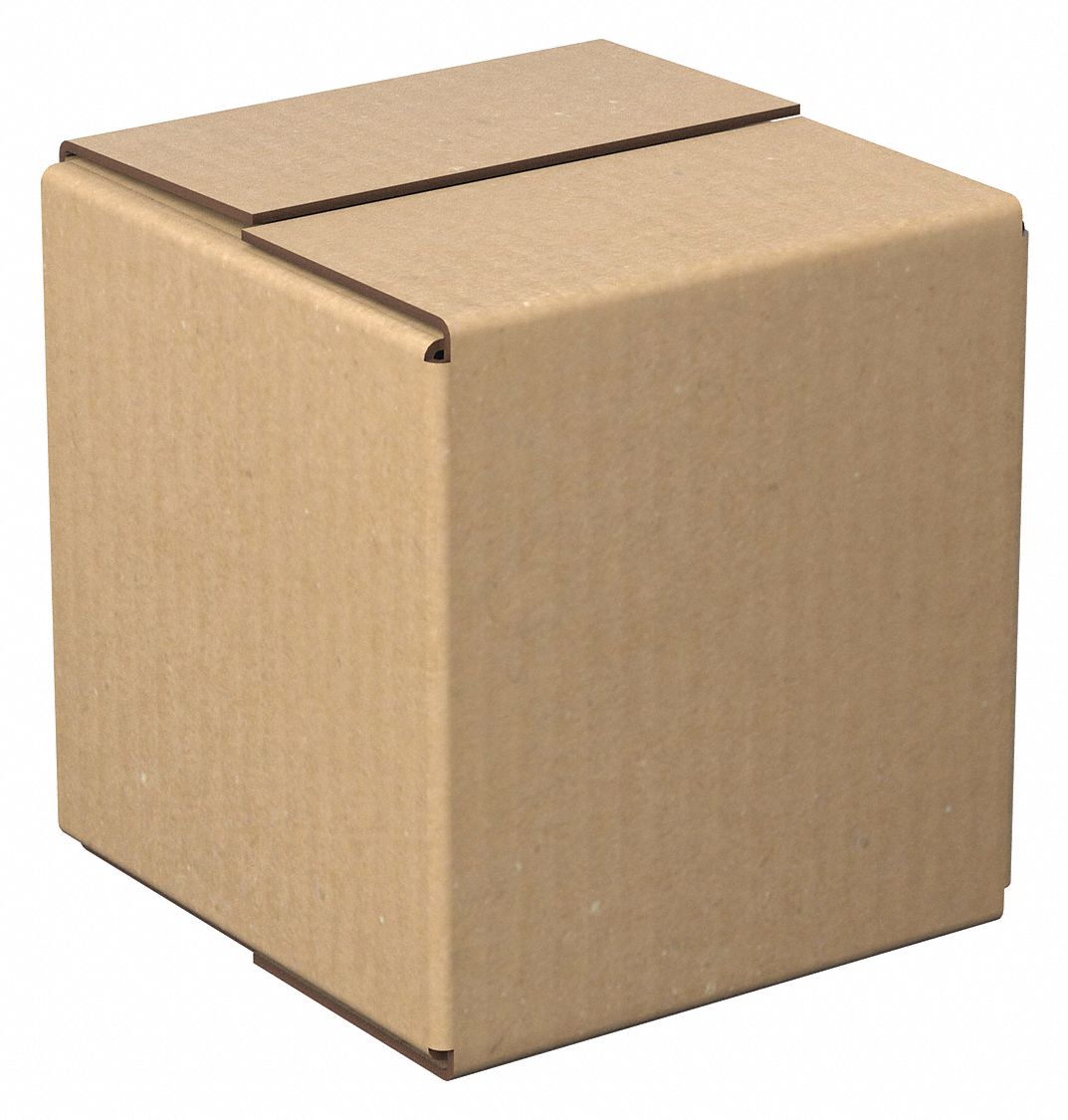 Shipping Box: 4 in Inside Lg, 4 in Inside Wd, 4 in Inside Ht, 32 ECT - Cube, Single Wall