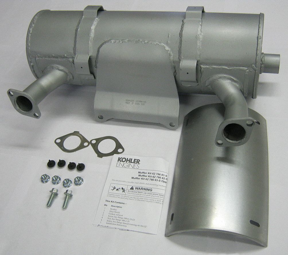 Kohler Compatible Mfr No Pa Ch980 2002 62 786 02 S Pto Canister Muffler Kit 11k74662 786 4951