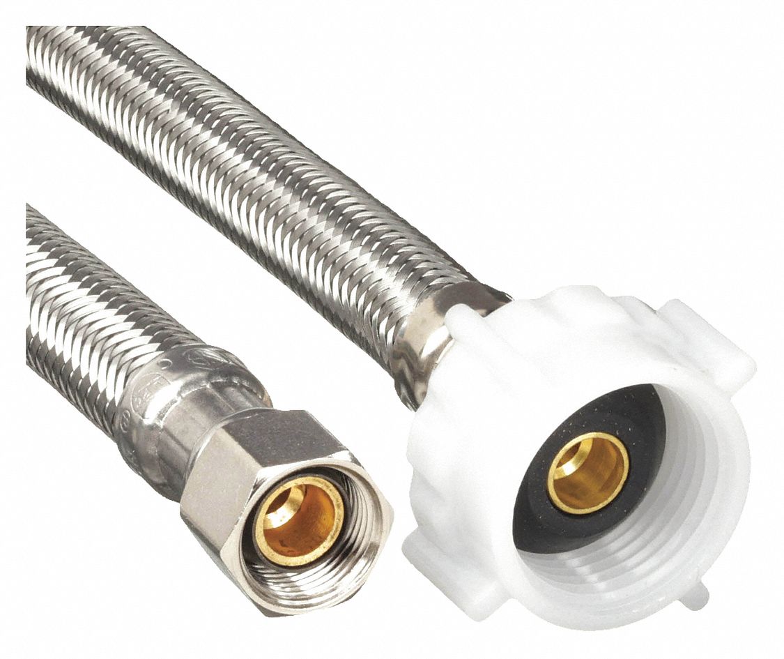 APPROVED VENDOR BRAIDED CONNECTOR,3/8 COMP X 7/8 BC - Water Supply Hoses  and Connectors - GGM11K767