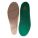 UNISEX INSOLES, SZ 5 TO 6.5/7 TO 8.5, FOAM, GRN, 3 X 3½ X ½ IN, PREVENT FATIGUE