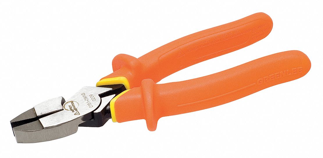 LINEMANS PLIER,9-1/2IN L,ERGONOMIC