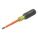 INSULATD SCREWDRIVER,SLOTTED,1/4X4IN,RND