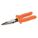LONG NOSE PLIER, 2 IN MAX JAW OPENING, 9¾ IN OVERALL L, 2¼ IN JAW L, ⅛ IN TIP W, SMOOTH