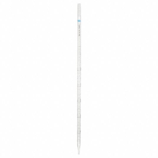 LAB SAFETY SUPPLY Serological Pipet, 5 mL Capacity, Polystyrene, Class