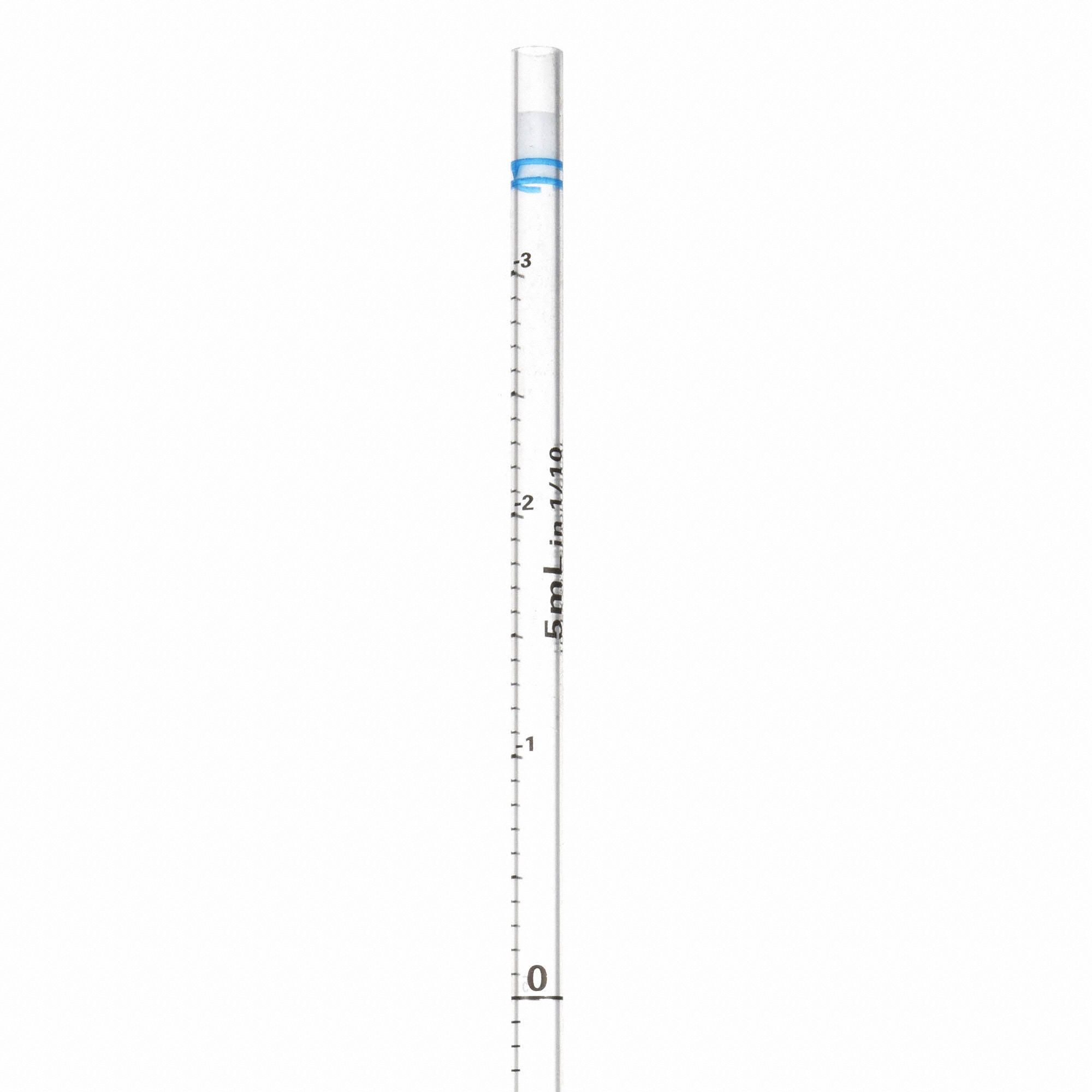 LAB SAFETY SUPPLY Serological Pipette 5 mL Capacity, Polystyrene, To