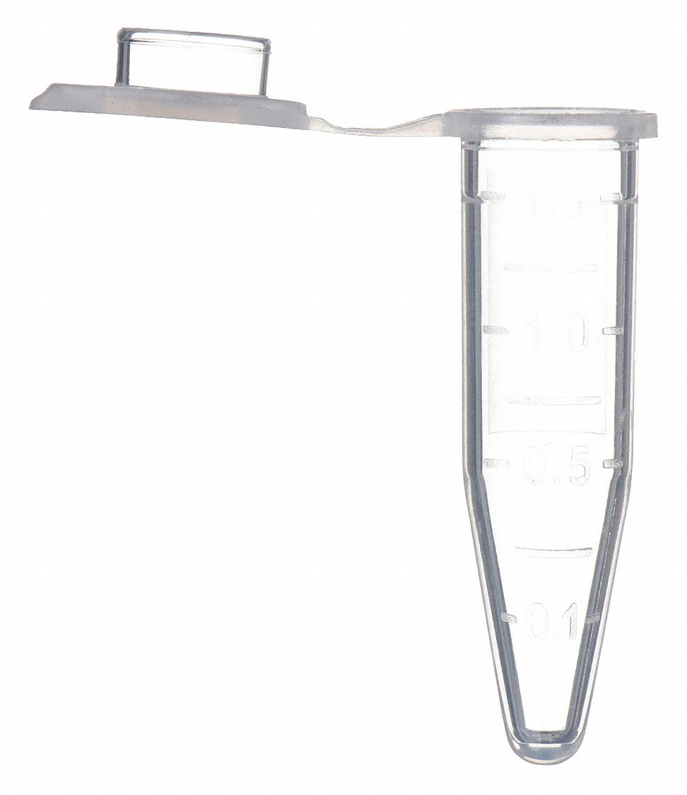 Polypropylene, 0.05 oz Nominal Capacity English, Microcentrifuge Tube