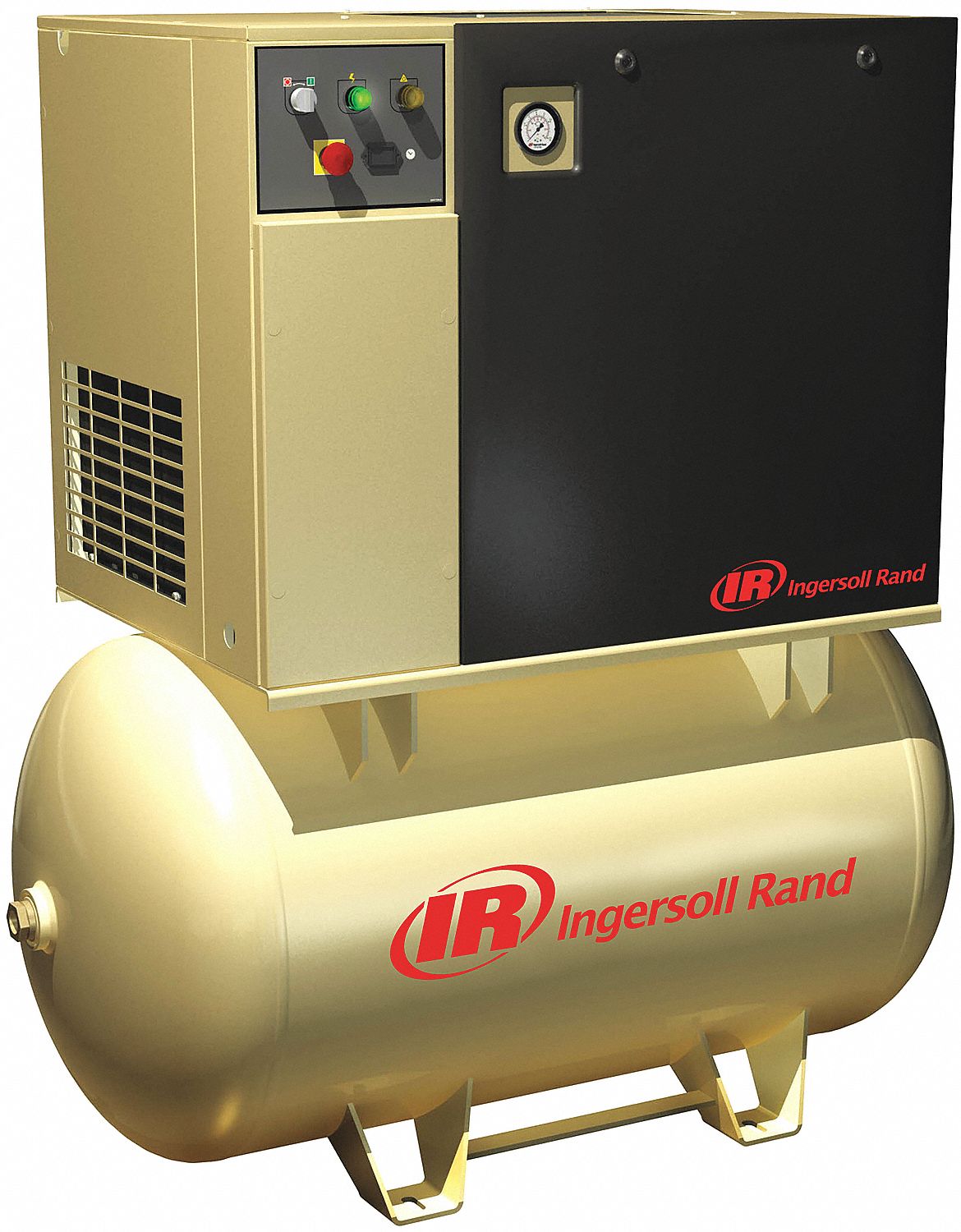 AIR COMPRESSOR, ROTARY SCREW, HIGH PERFORMANCE, HIGH EFFICIENCY, W/DRYER, 150 PSI, 230 V, 10 HP