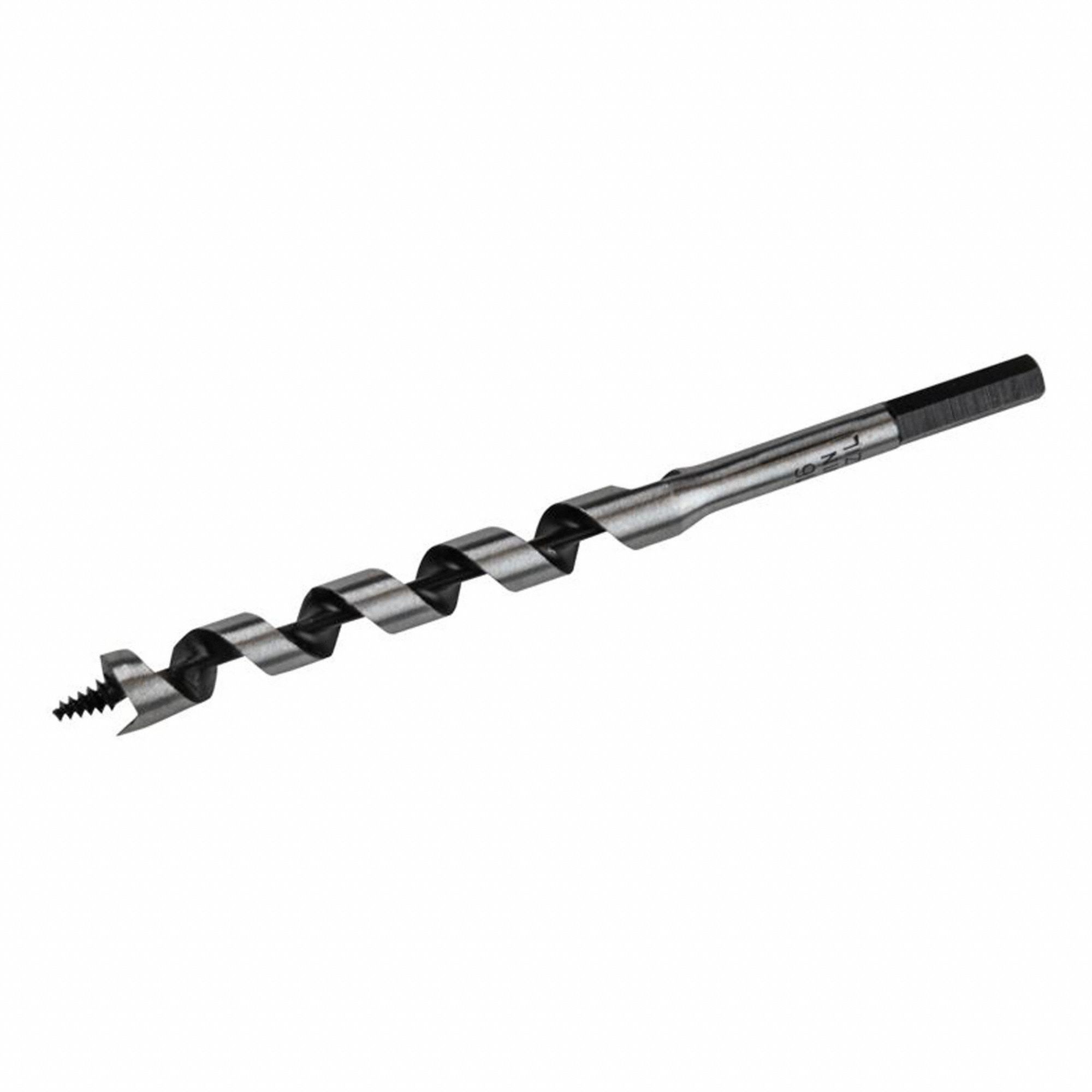 AUGER BIT, POWER DRILL I-100, 7 1/2 X 9.16 IN, 7/32 IN SHANK, 4 1/2 IN TWIST