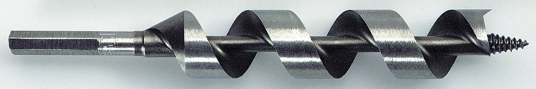 IRWIN AUGER DRILL BIT, ⅞ IN DRILL BIT SIZE, 7½ IN LENGTH, HEX