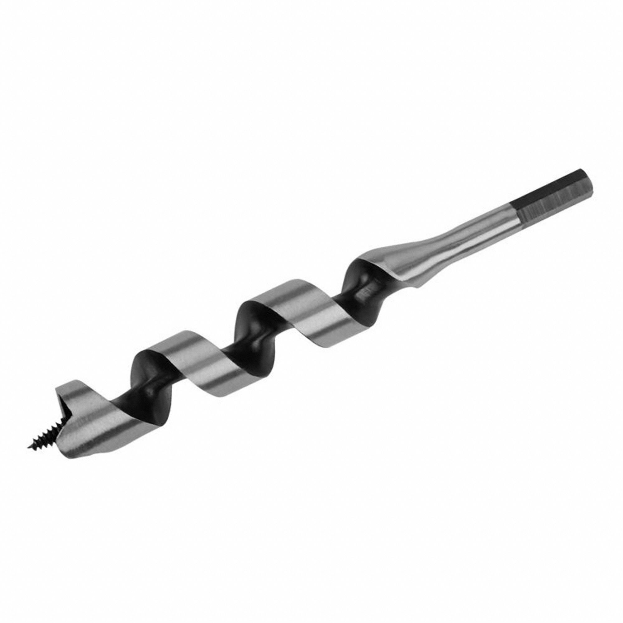 MÈCHE TARIÈRE,PERCEUSE ÉLECTRIQUE 1-100,7 1/2 X 1 1/4 PO,TIGE 7/16 PO,TORSADE 4 1/2 PO