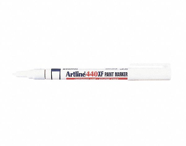 PAINT MARKER, PERMANENT, QUICK DRY, INDOOR/OUTDOOR, FINE POINT, WHITE, 1.2 MM, ACRYLIC FIBRE