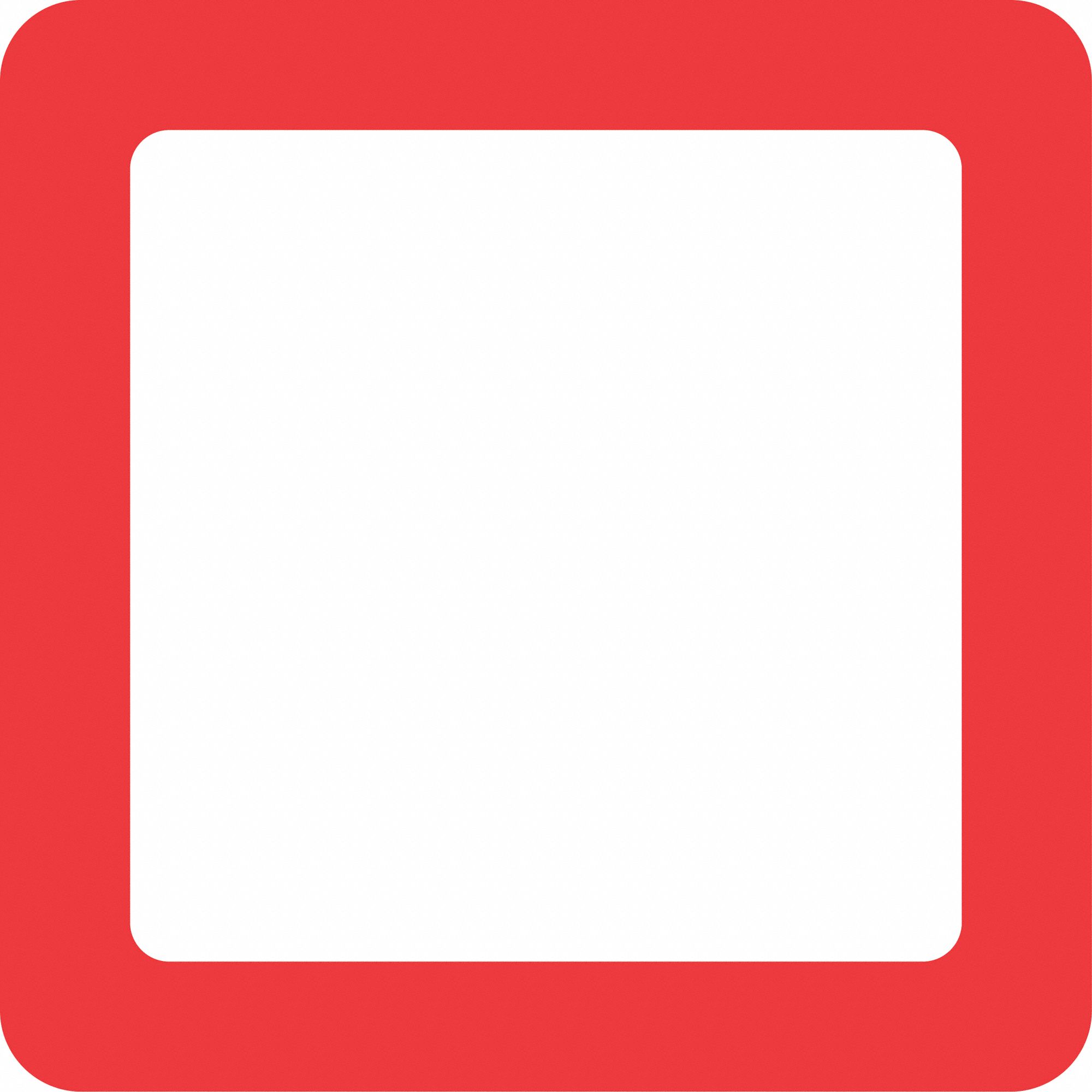 GRAINGER APPROVED LABELS 3X3 1000/RL THICK RED BORDER - Instructional ...