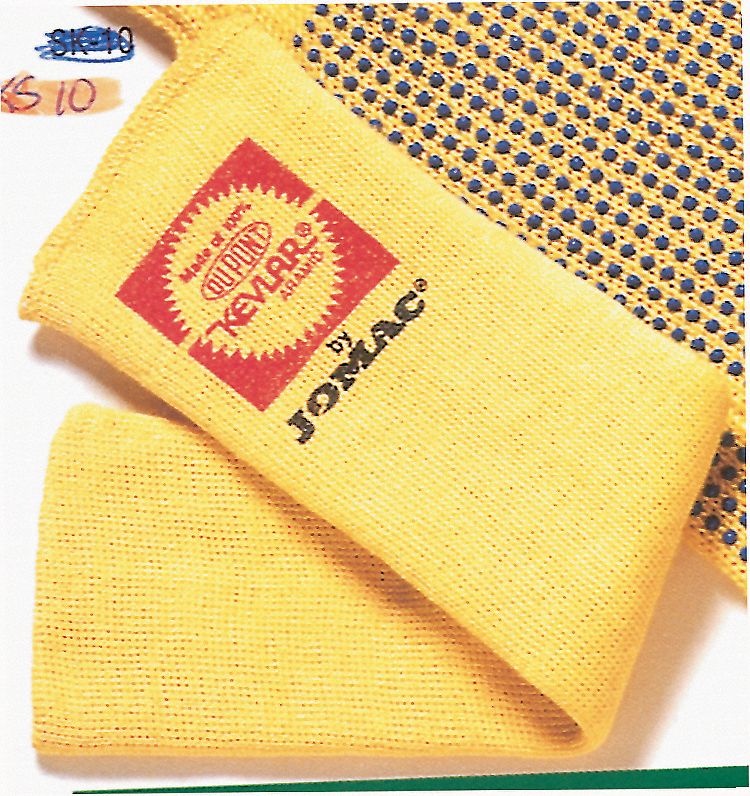 CUT/HEAT RESISTANT SLEEVE, 12 IN LENGTH, YELLOW, 100% KEVLAR, EACH