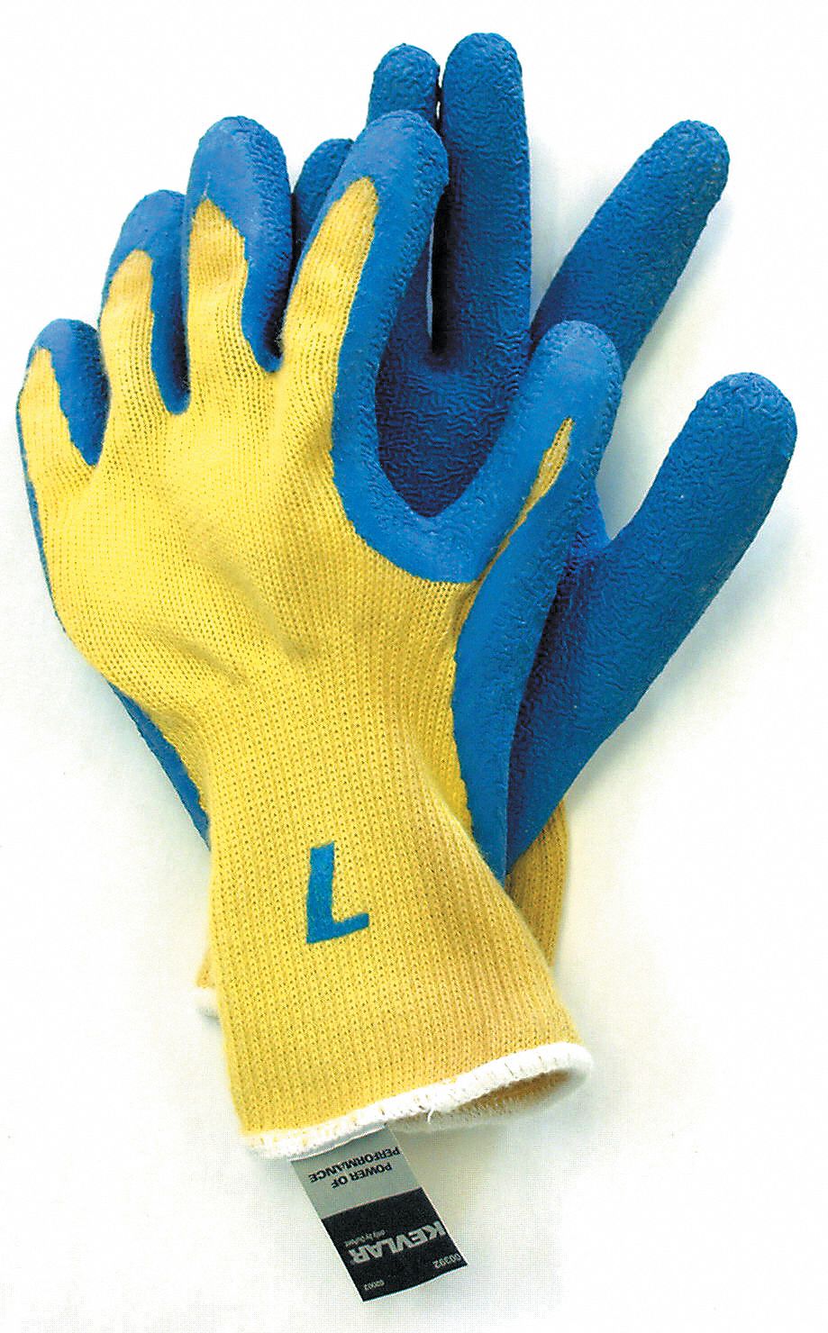 KNIT GLOVES AND MITTS, S, BLUE, KEVLAR, LATEX