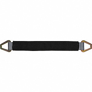 AXLE STRAP, WITH PROTECTIVE SLEEVE, LD CAP 3335 LB, GREY, 24 X 2 IN, POLYESTER/NYLON