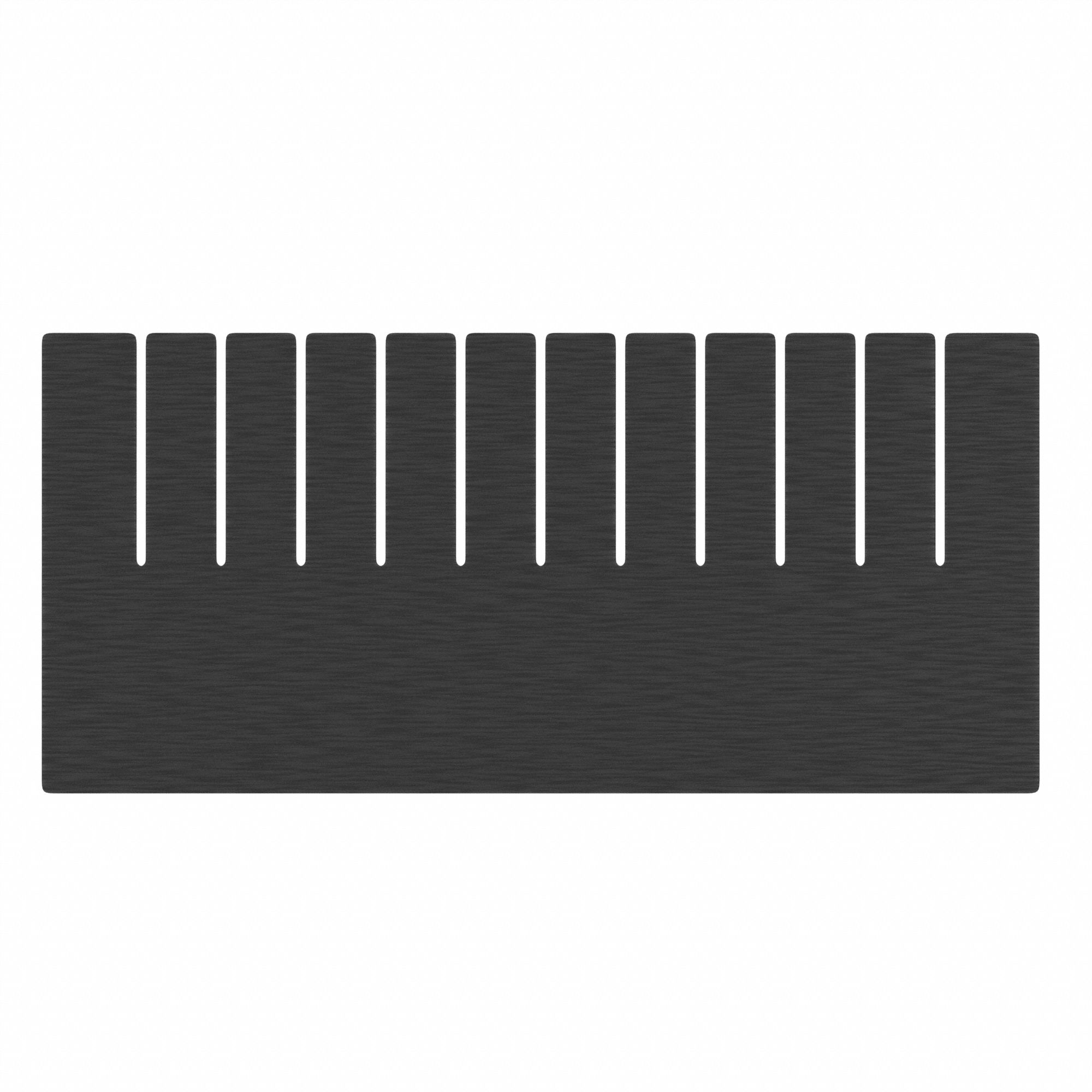 Divider: 15 1/4 in x 7 1/4 in, Plastic, Conductive, 2TB31, DG92080CO
