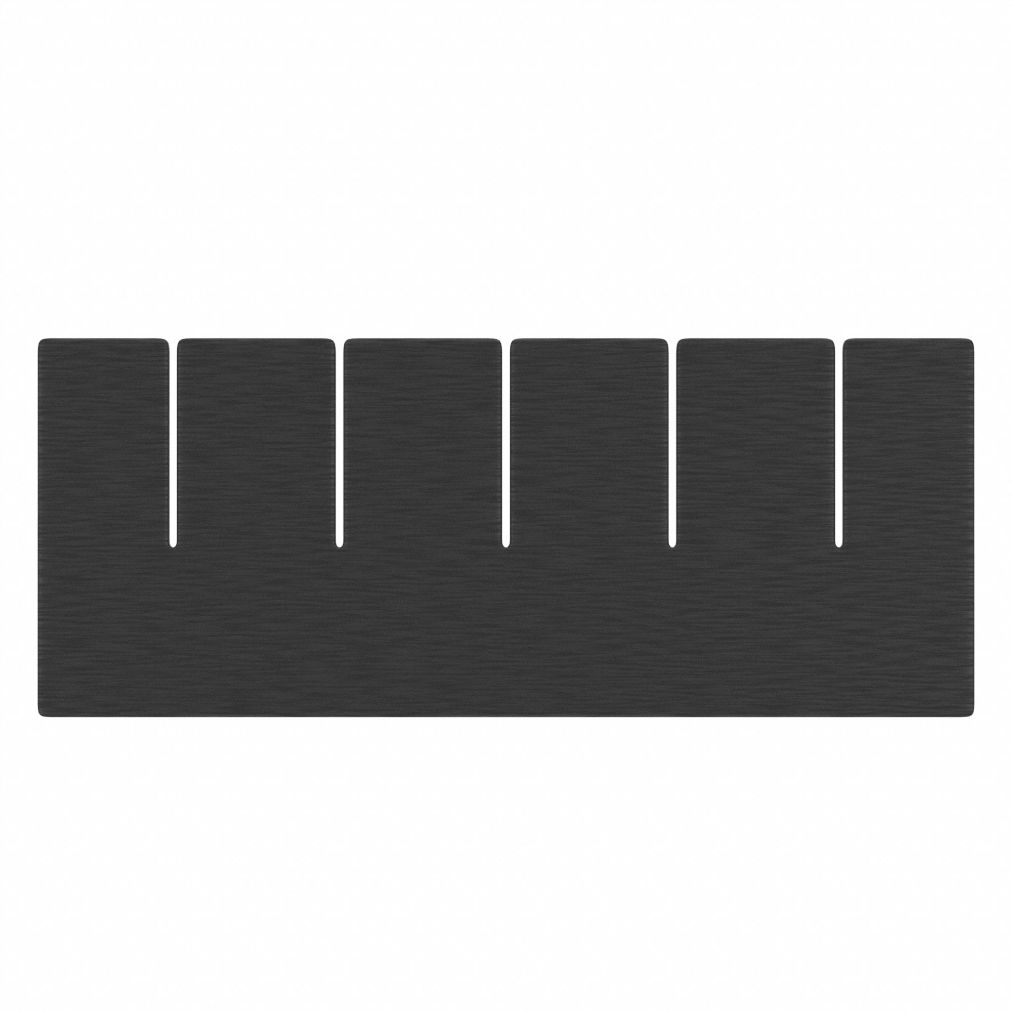 Divider: 6 5/8 in x 3 in, Plastic, Conductive, 2TB27, DG91035CO