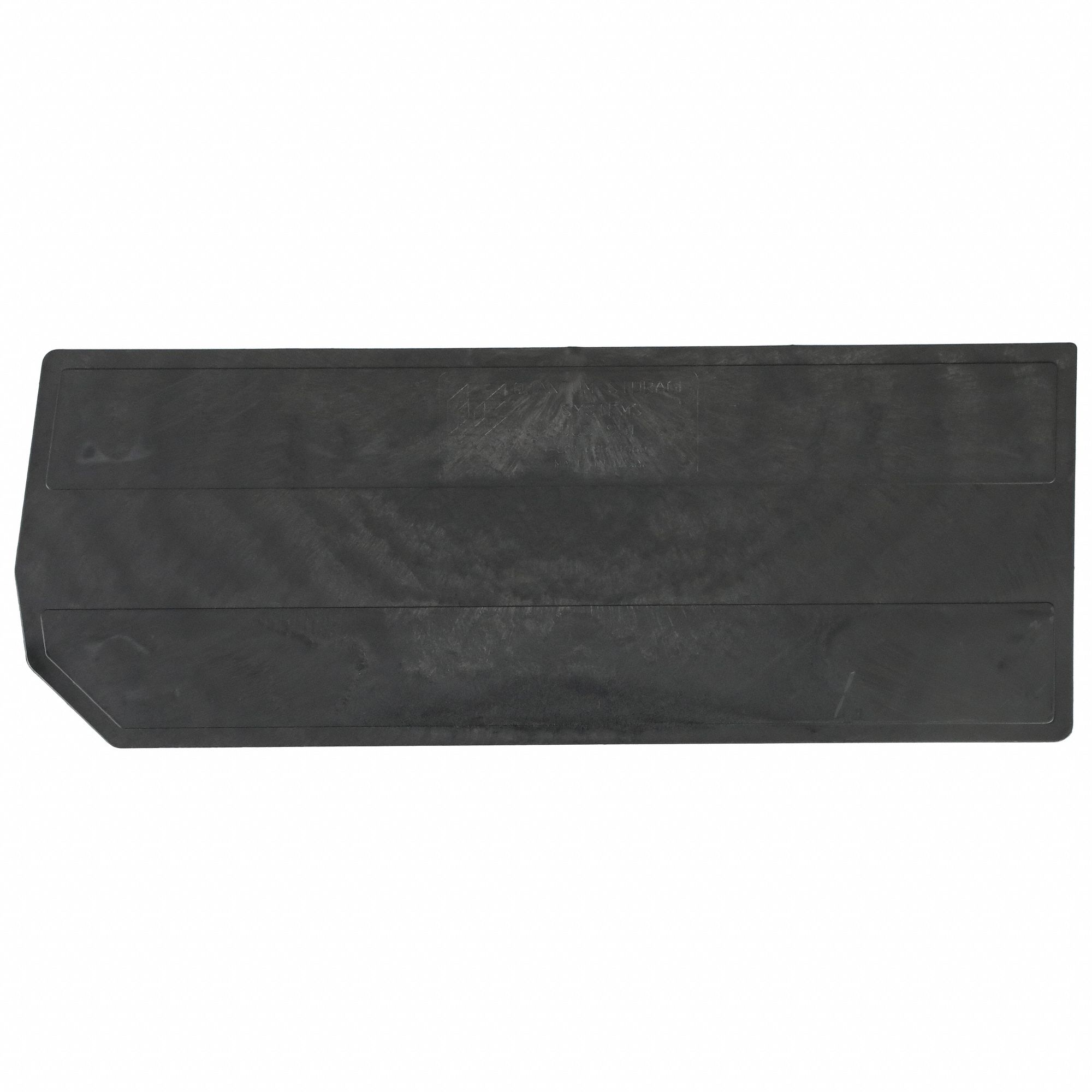 Bin Divider: 21 in x 8 in, Not Electrostatic Discharge Conductive, Black