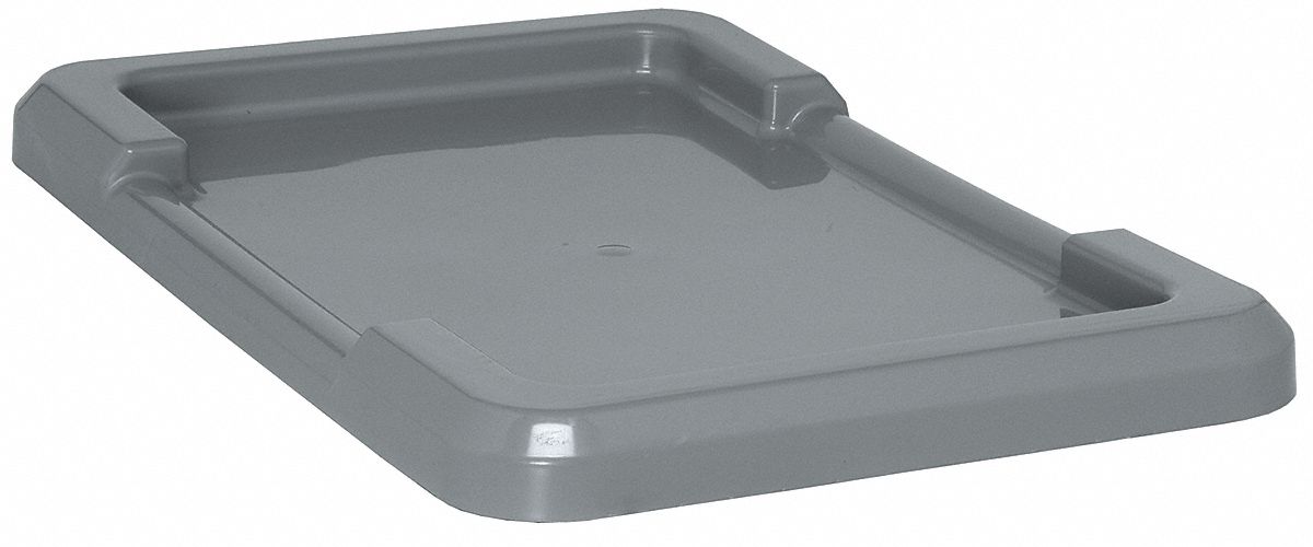 LID, 25⅛ IN X 16 IN, GREY, CROSS STACK TOTE