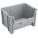 BIN, 15¼ IN OVERALL L, 19⅞ IN X 12½ IN, GREY, STACKABLE