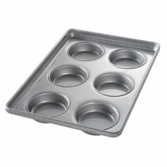 Chicago Metallic 41006 Hamburger Bun/MuffinTop/Cookie Pan, 6-On